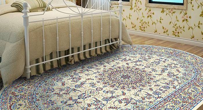 Ковер HUNNU Wool+Viscose 6C1101 001 ОВАЛ