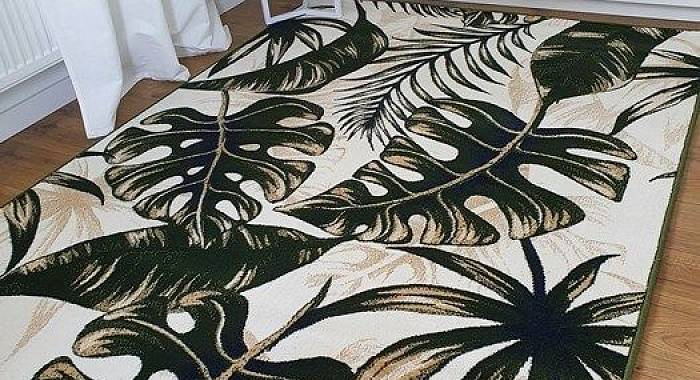 Ковер с цветами SCANDINAVIAN MONSTERA 5