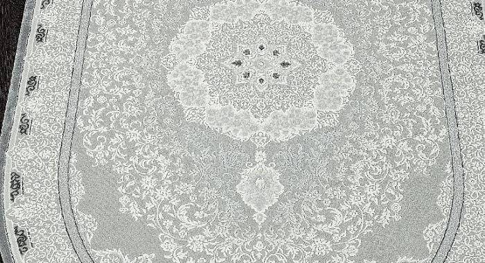 Ковер NENSI GL038G GREY / GREY Овал